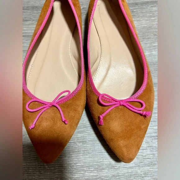 J. Crew Suede Ballet Flats Size 7.5 - Picture 2 of 6
